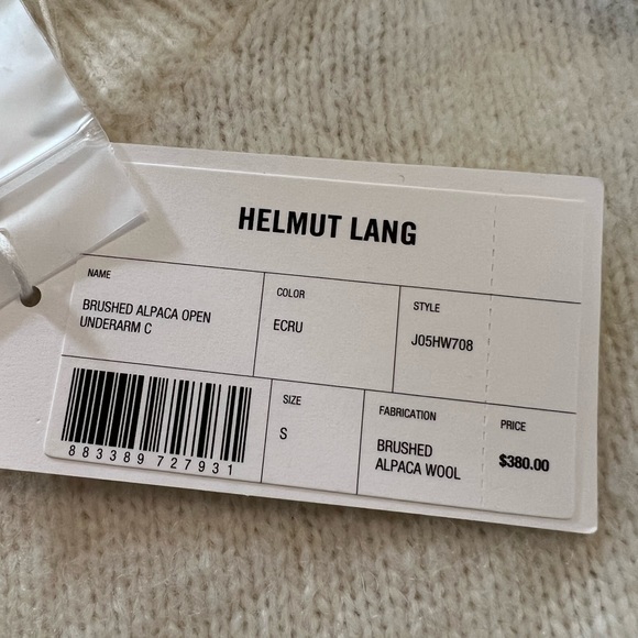 Helmut Lang Brushed Alpaca Open Underarm Crewneck - Picture 6 of 6